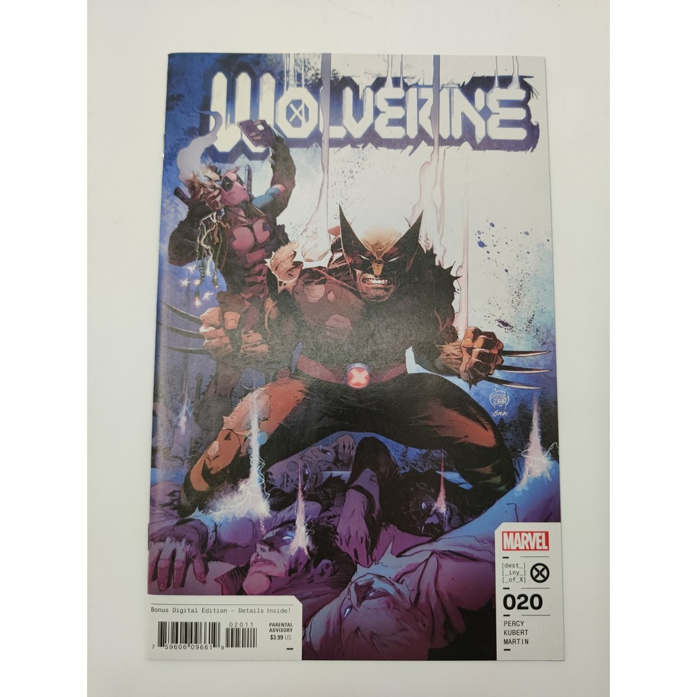 Wolverine 20 Marvel Comics 2022 Adam Kubert Deadpool Cover Destiny of X Logan